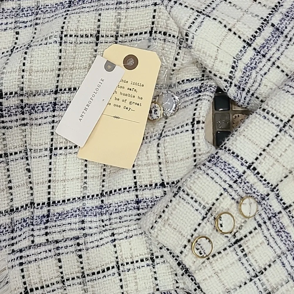 Anthropologie Tweed Dickie Blazer - Picture 7 of 14